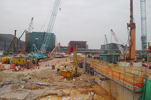 Construction site, Chek Lap Kok, 20 November 2019