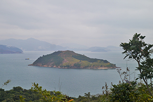 Luk Chau, viewed from Lamma Island, 15 December 2019