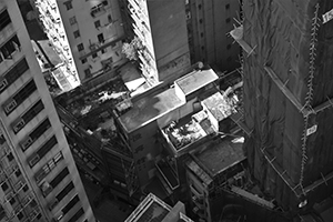 Light on roofs, Ko Shing Street, Sheung Wan, 18 December 2019