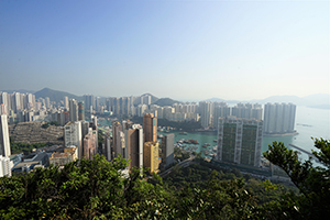 View of Aberdeen Harbour from the Hong Kong Trail, 1 December 2019