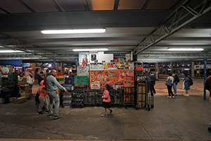Closed news stand on the Star Ferry Terminal, Tsim Sha Tsui, 13 December 2019