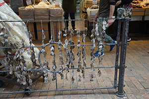 Produce drying in the street, Sai Ying Pun,  16 December 2019