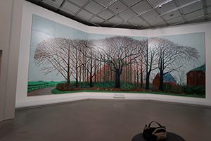 A painting by David Hockney on display in the Hong Kong Museum of Art, Tsim Sha Tsui, 19 December 2019