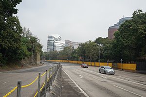 Chatham Road South, outside Polytechnic University, Hung Hom, 22 December 2019