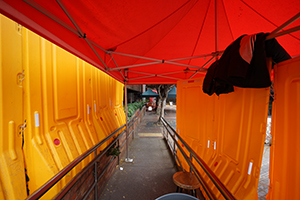 Entrance to Polytechnic University, Cheong Wan Road, 22 December 2019