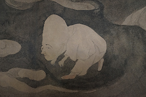 Detail of Luo Pin's 'Ghost Amusements' handscroll, Hong Kong Museum of Art, Tsim Sha Tsui, 22 December 2019