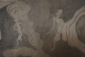 Detail of Luo Pin's 'Ghost Amusements' handscroll, Hong Kong Museum of Art, Tsim Sha Tsui, 22 December 2019