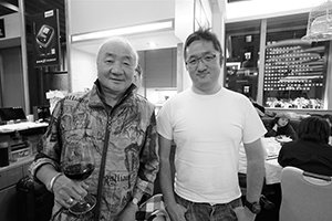 Lau Kin Wai and his son Lau Chun, at Kin's Kitchen, Wanchai, 6 December 2019