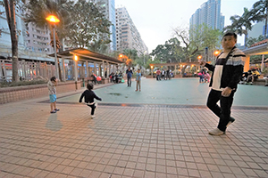 Scene in a playground, Yau Ma Tei, Kowloon, 26 December 2019