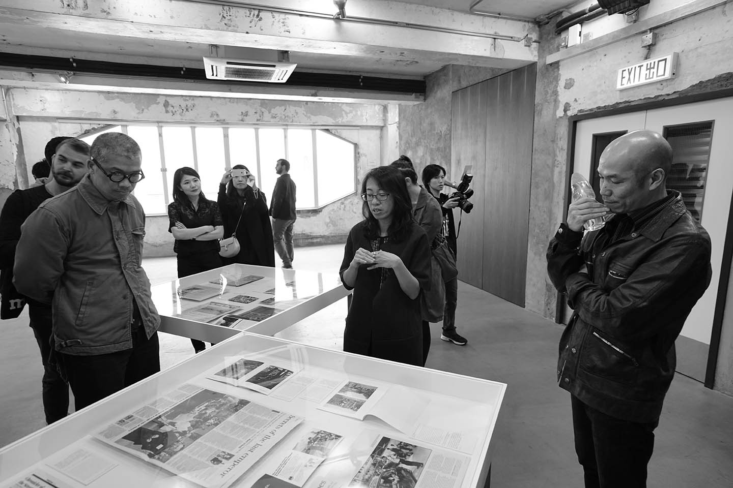 Artists and guests at the 'Museum of the Lost' exhibition, Blindspot ...