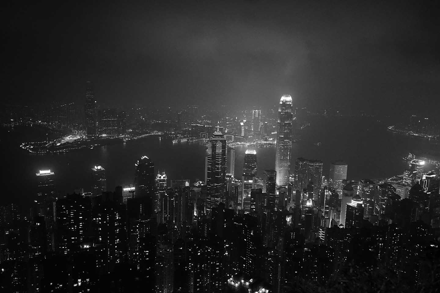 View from the Peak at night, 29 October 2015 | Hong Kong in Transition