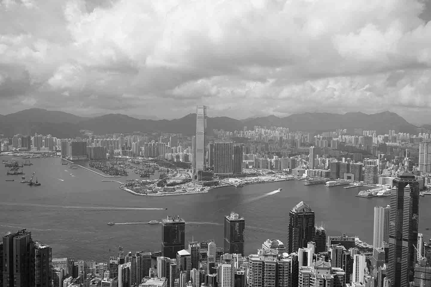 View of Hong Kong from Lugard Road, The Peak, 26 June 2018 | Hong Kong ...