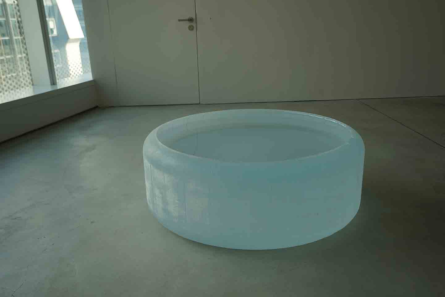Sculpture by Roni Horn, in her exhibition at Hauser & Wirth, H Queen's