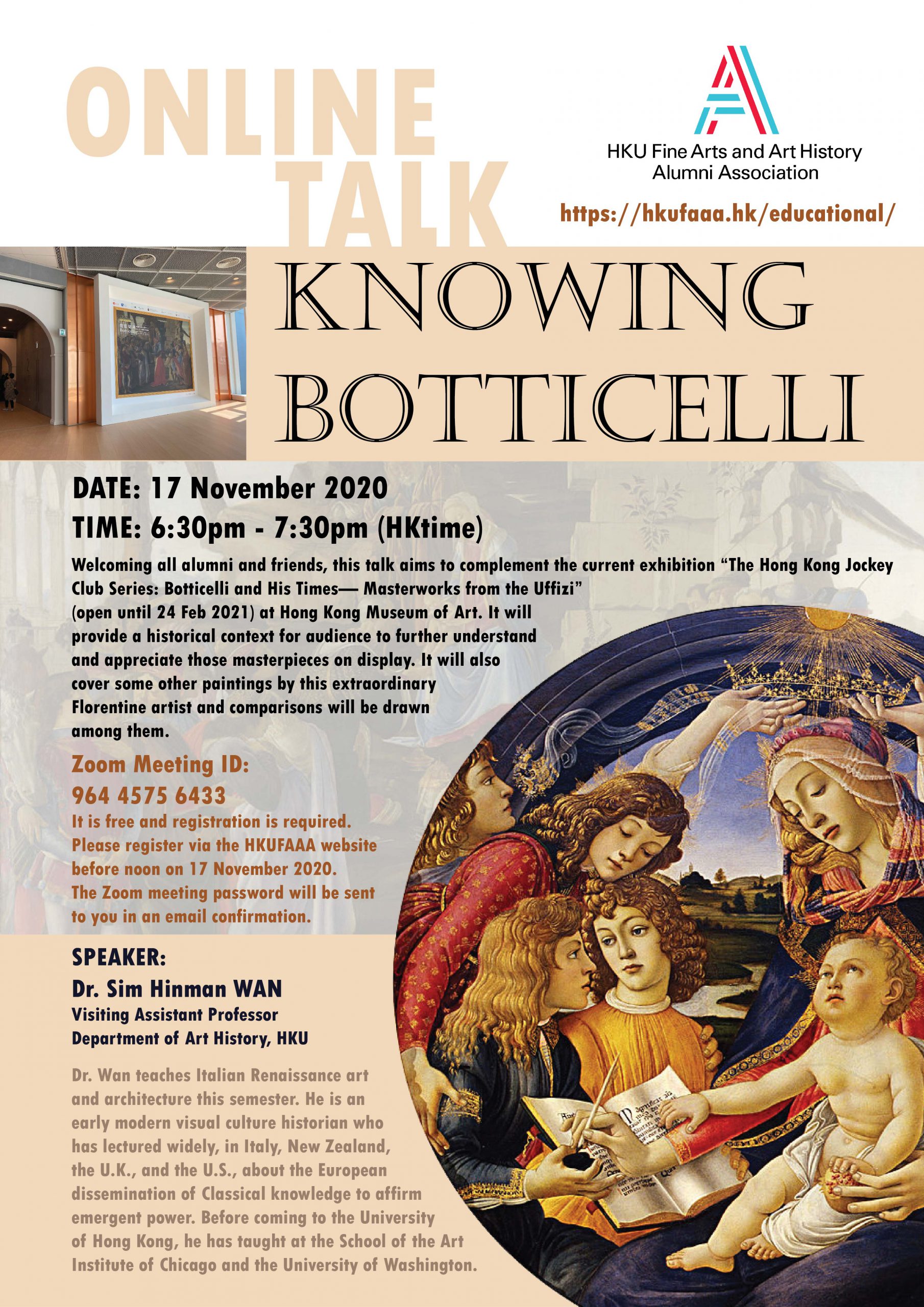 HKUFAAA: Knowing Botticelli – Art History @HKU